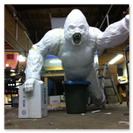 Silverback Alpha at cut styrofoam stage