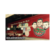 Wise Guys food truck decals<br />vehicle wrap and logo design