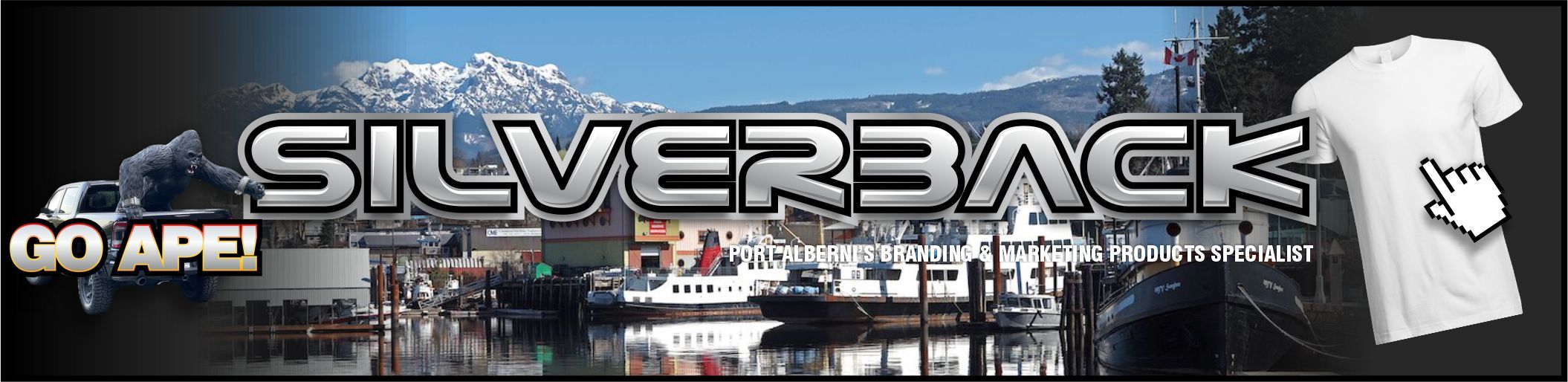 Tofino Custom screen printing and embroidery. Your custom T shirt specialist throughout the whole Vancouver Island. Fast printed t-shirts. 