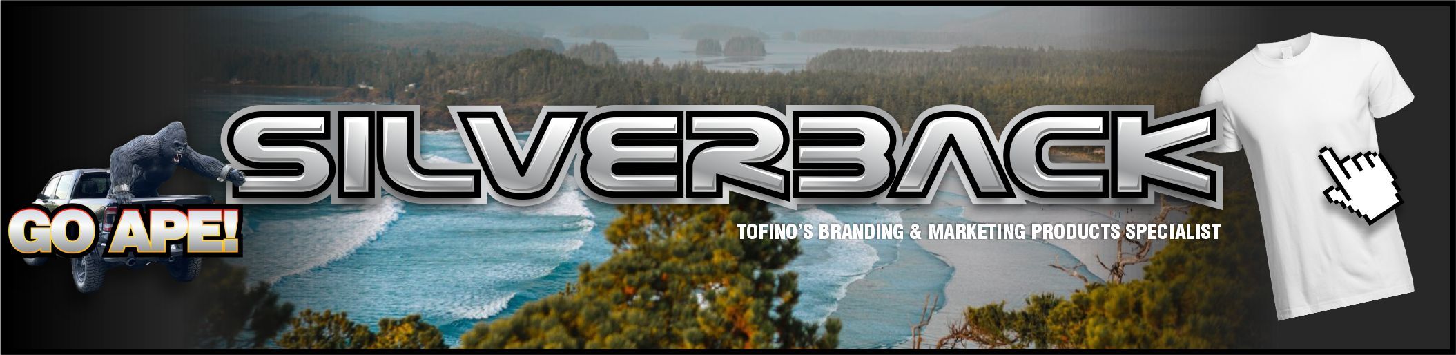 Parksville Custom screen printing and embroidery. Your custom T shirt specialist throughout the whole Vancouver Island. Fast printed t-shirts. 