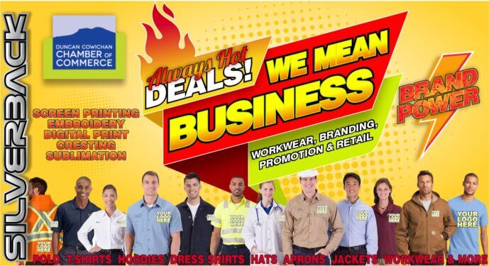 work wear, business uniforms, corporate apparel<br />Custom maded in Duncan BC and Cowichan